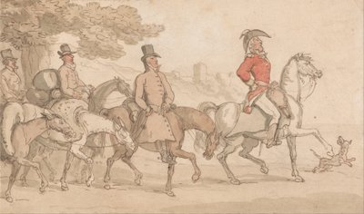 Die militärischen Abenteuer von Johnny Newcome von Thomas Rowlandson